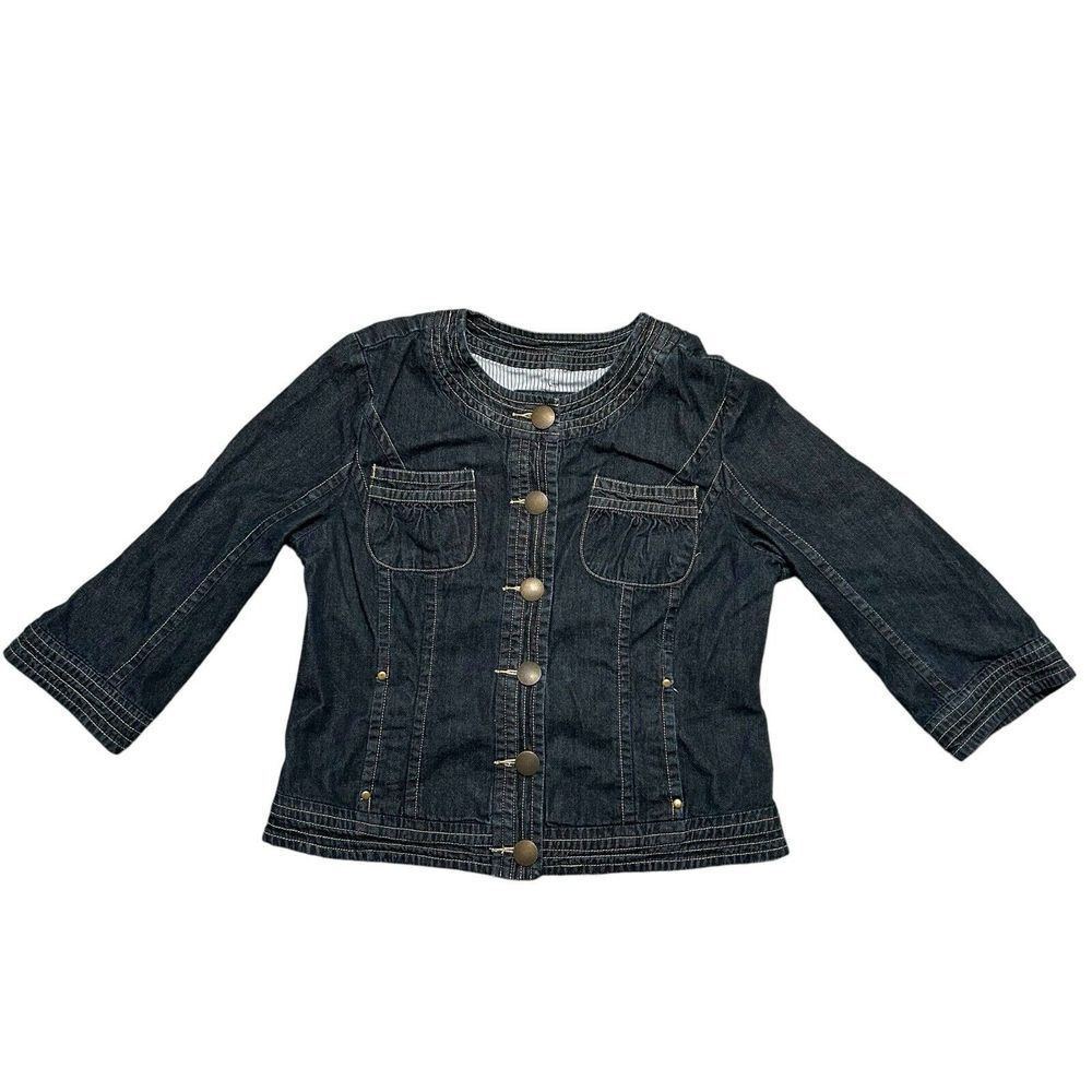 Denim Babydoll‎ Style Jacket Y2K Preppy Twee Dainty Whimsy XL